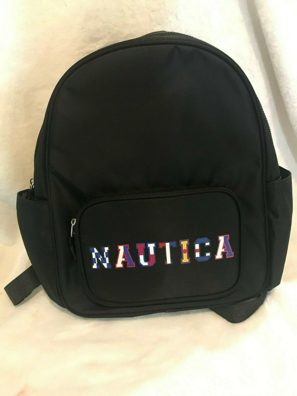 Nautica Varsity Dome Backpack Black Fashion Everyday Bag Authentic