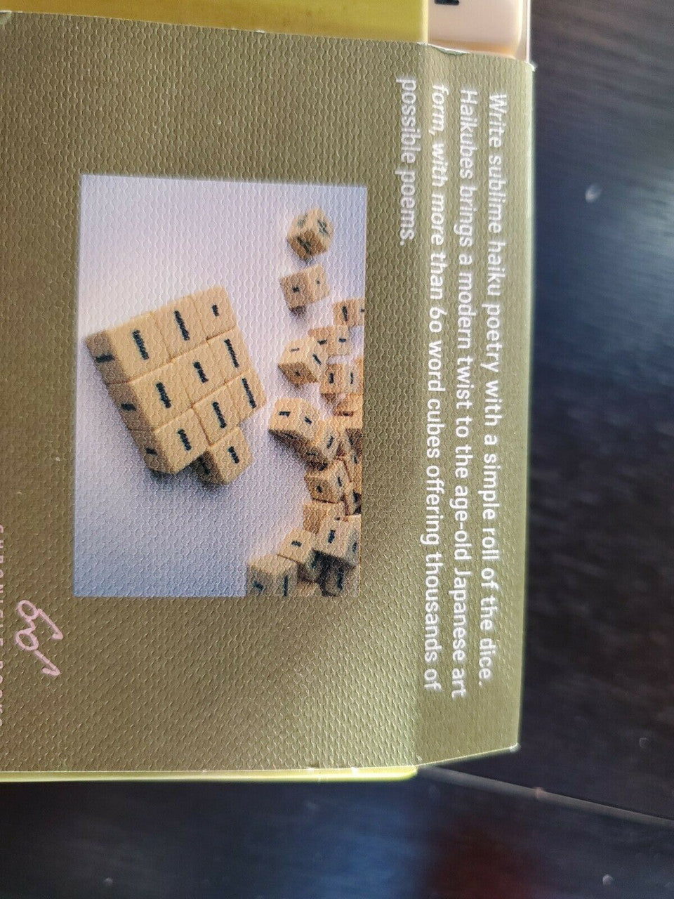 Haikubes Haiku Game Poetry Word Cubes Poem Educational Tile Dice Game