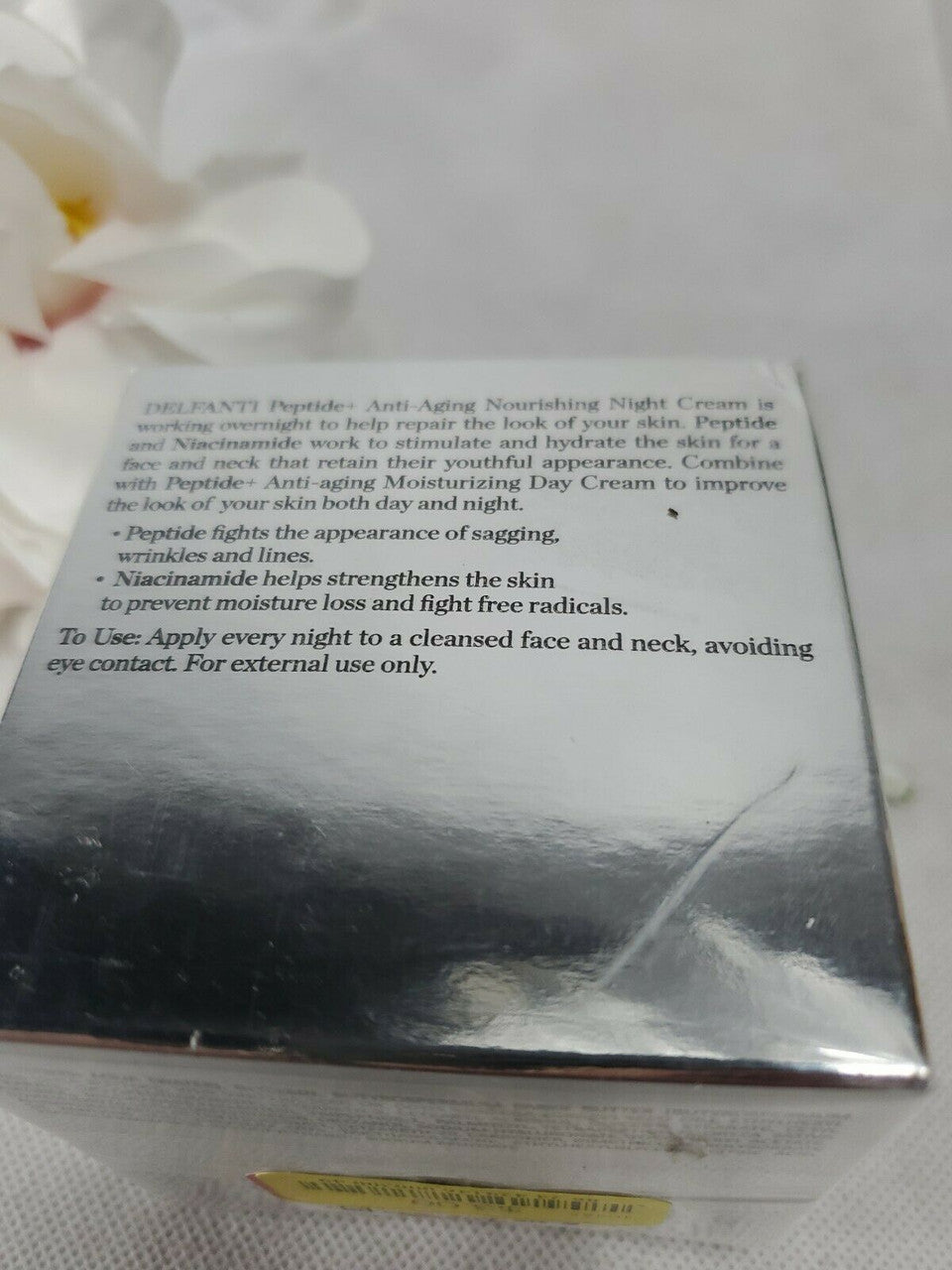 DEFANTI Peptide+ Anti-Aging Nourishing Night Cream with Niacinamide. 1.7oz