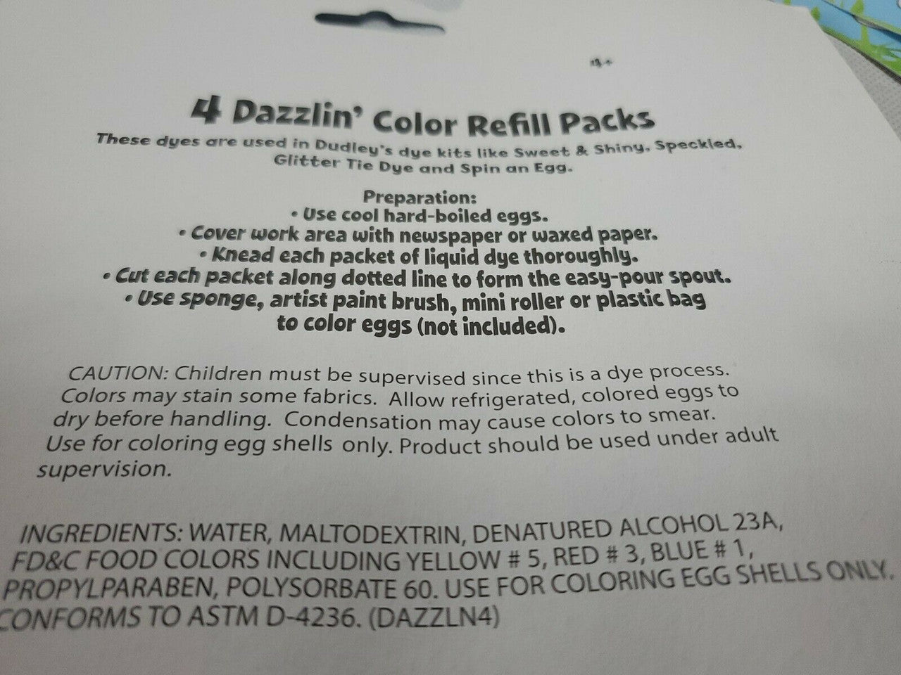 DUDLEYS Gold &Silver Glaze For Colored Eggs Razzle dazzle food safe  Lot of 4