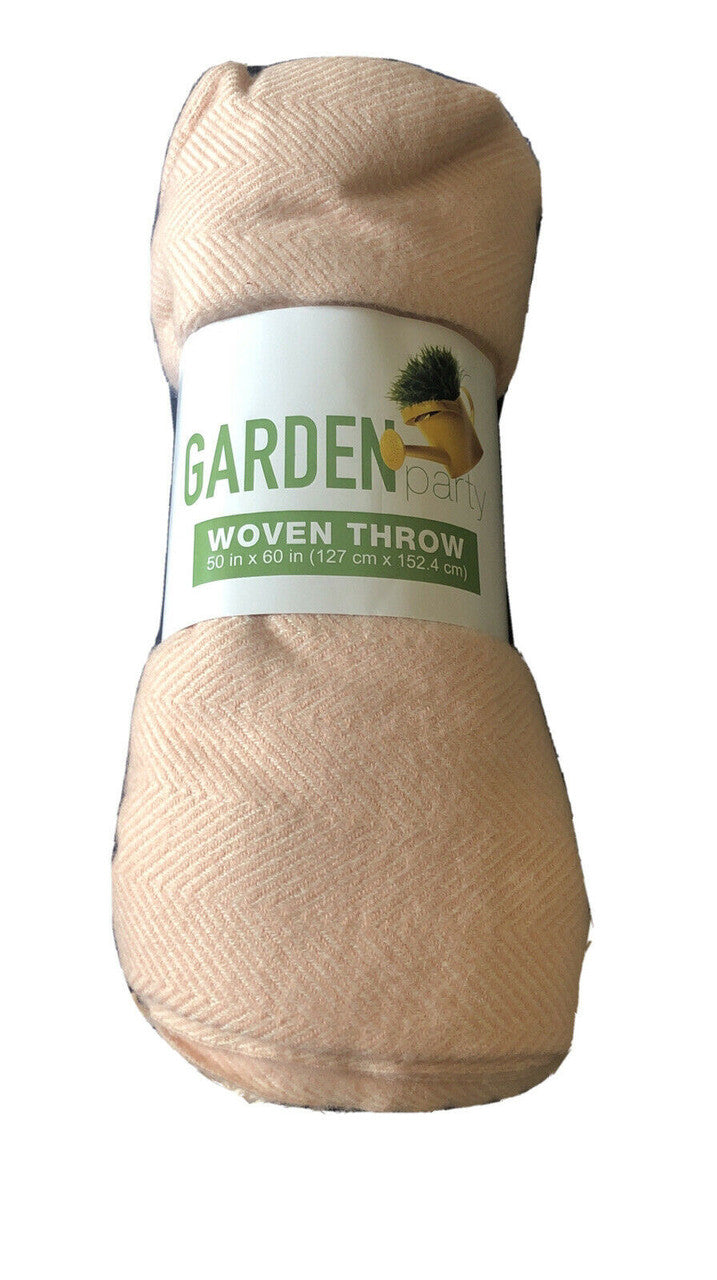 Garden Party Picnic Blanket Woven Throw 50" x 60"