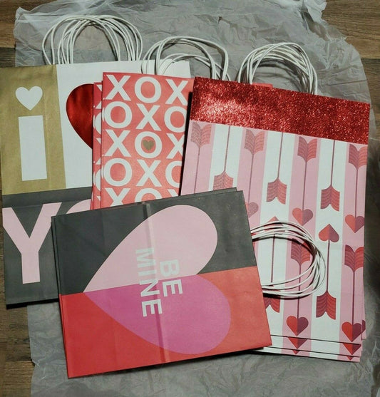 Lot Of 14 Hallmark Inspirations series Valentine DAY  Gift Bags