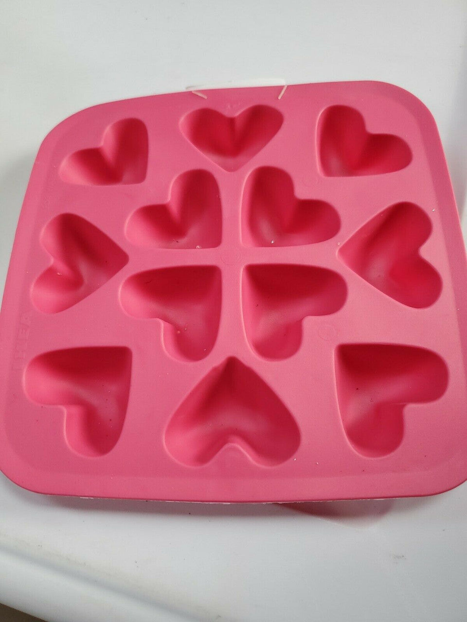 IKEA RED HEART MOLD ICE CUBE TRAYS SYNTHETIC RUBBER LOVE SHOWERS WEDDINGS Used