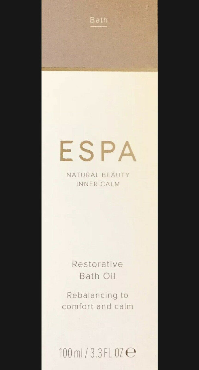 ESPA Fitness Bath Oil Deeply Warming to Soothe Tired Muscles 3.3 fl.oz. 100 ml.