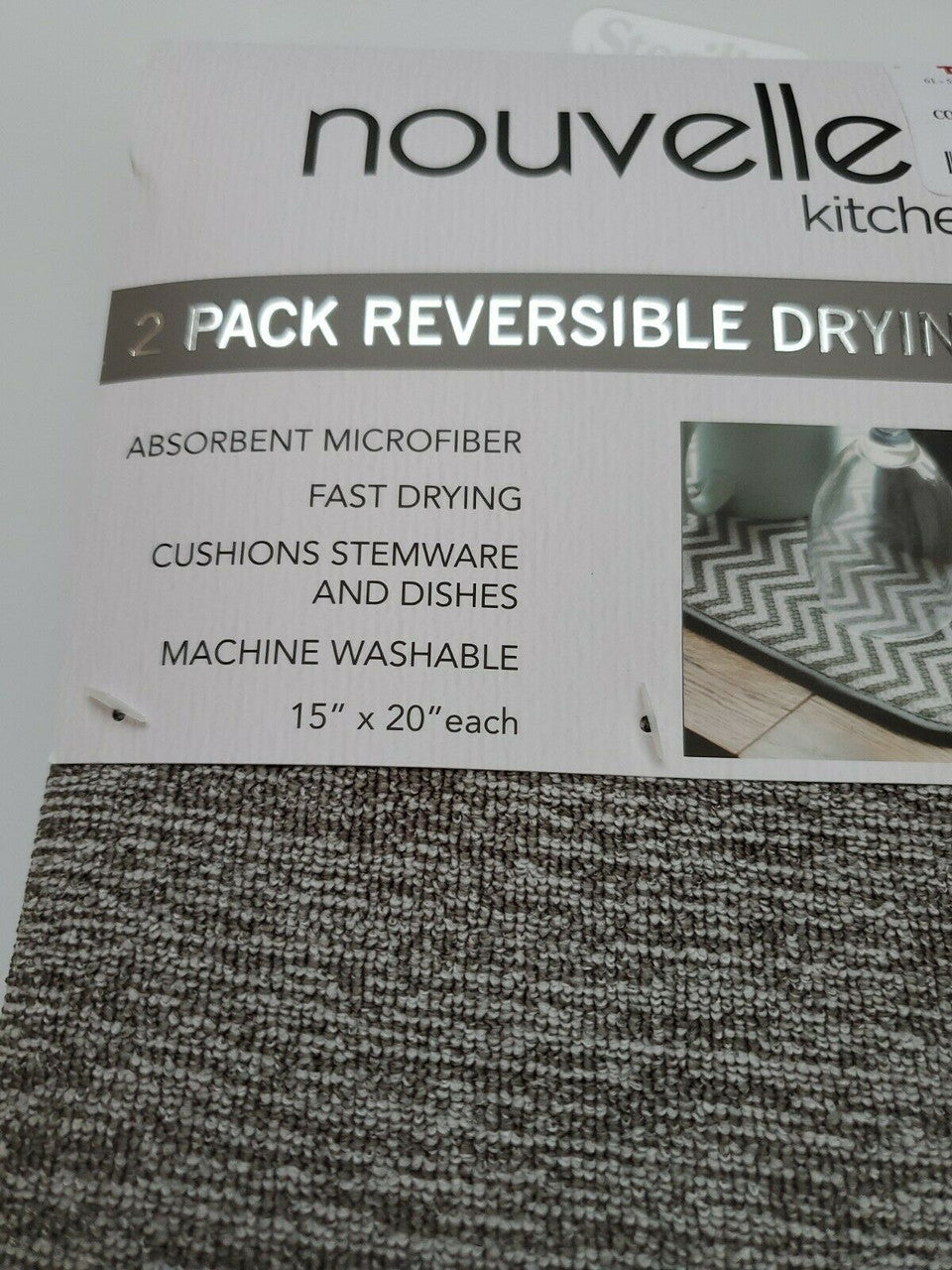 Nouvelle 2 Kitchen Reversible Drying Mats15×20