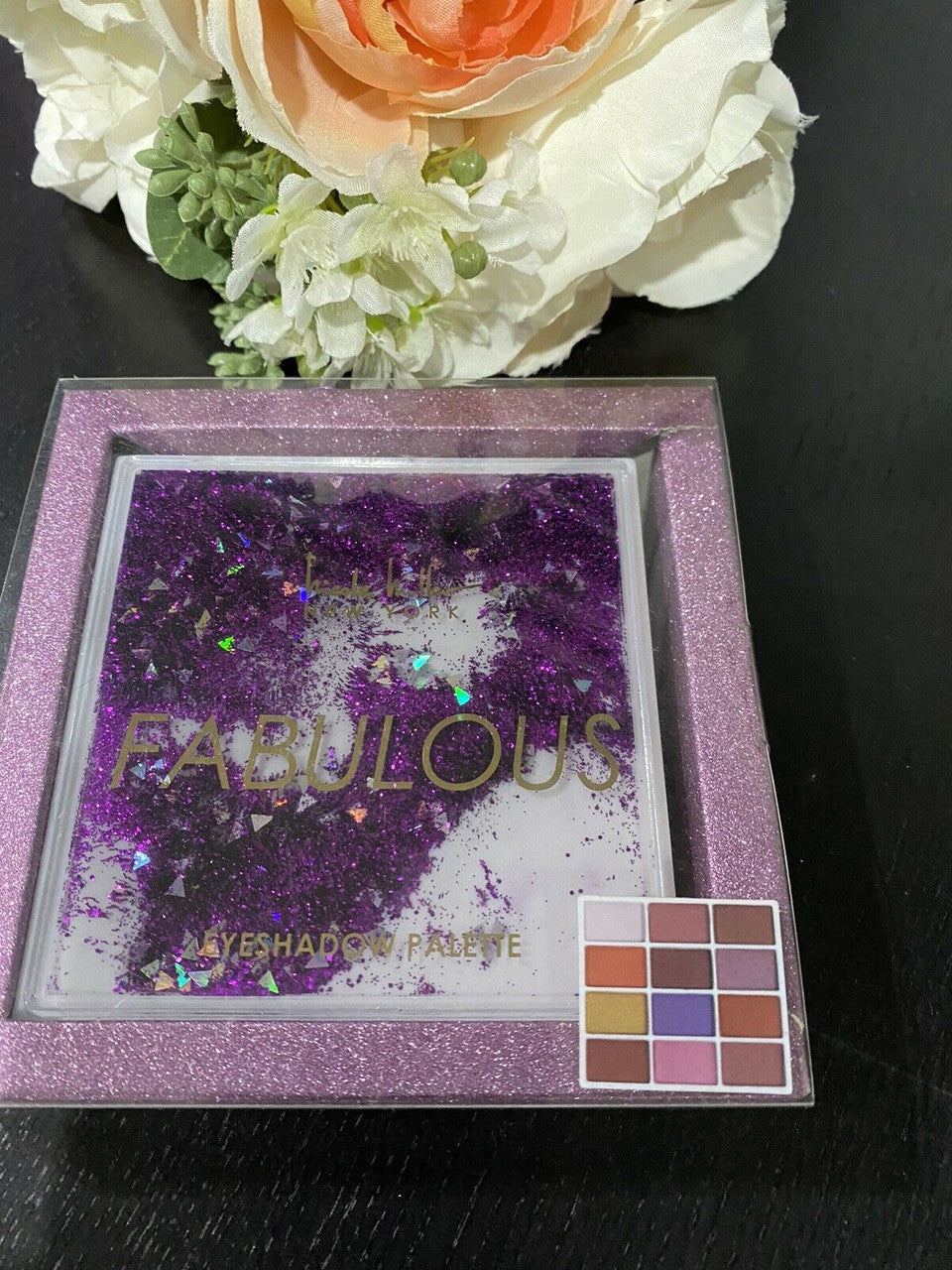Nicole Miller NY Fabulous Eyeshadow Palette compact mirror cute box