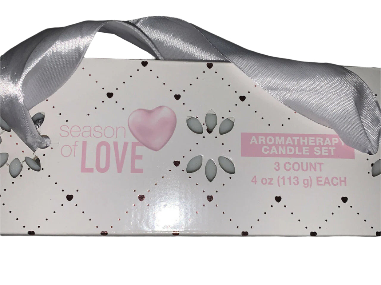 Season Of Love 3-piece aromatherapy candle set with Relax, Breathe, and Peace scents in 4oz jars – essential oil blend gift set