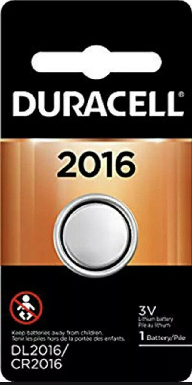 D2016 Duracell Lithium Batteries 1pk DL2016BPK