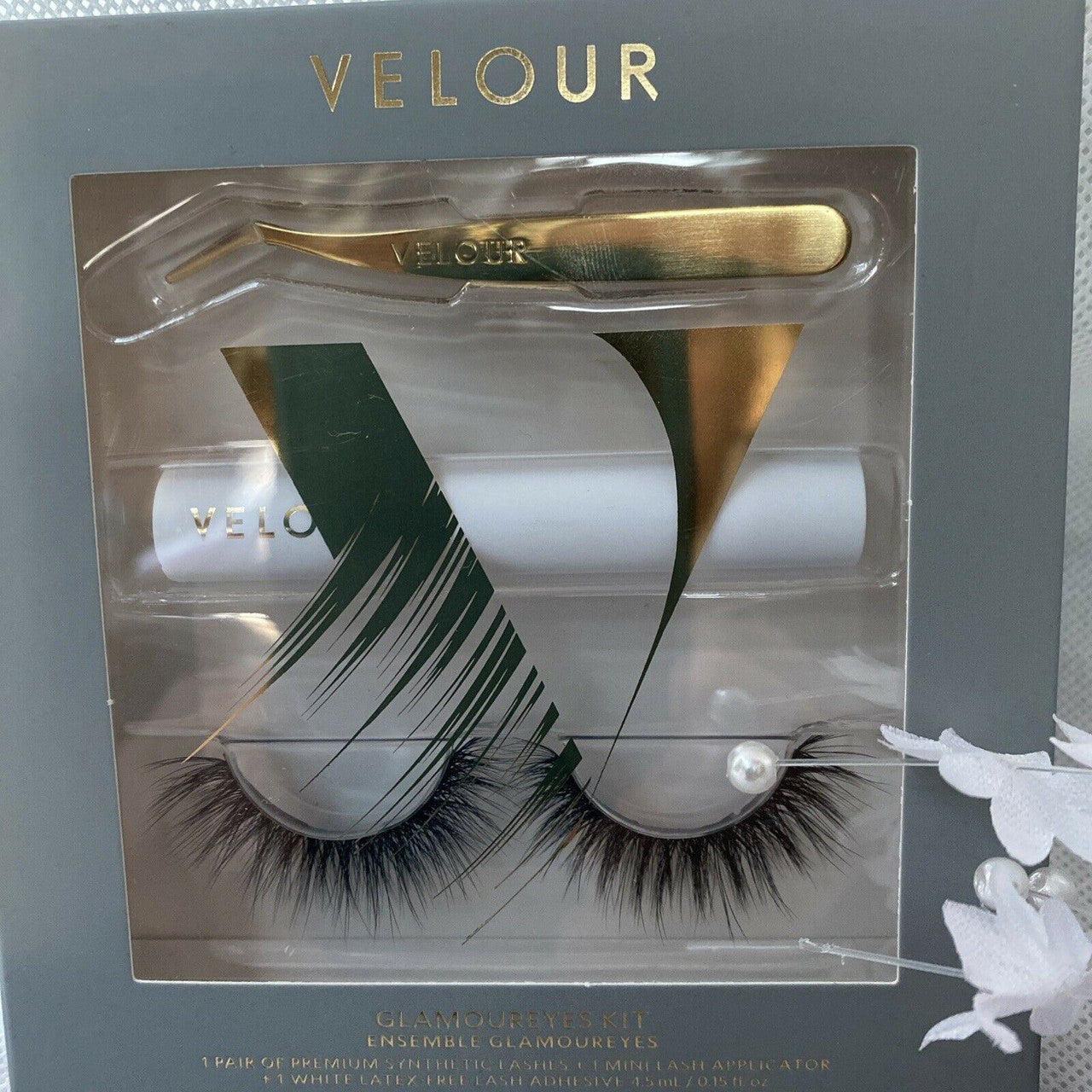VELOUR  Fluff'n Whispie GLAMOUREYES KIT premium synthetic lashes latex free glue