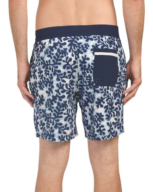 MICHAEL BASTIAN Seaweed, Ocean Camo Print Board Shorts M