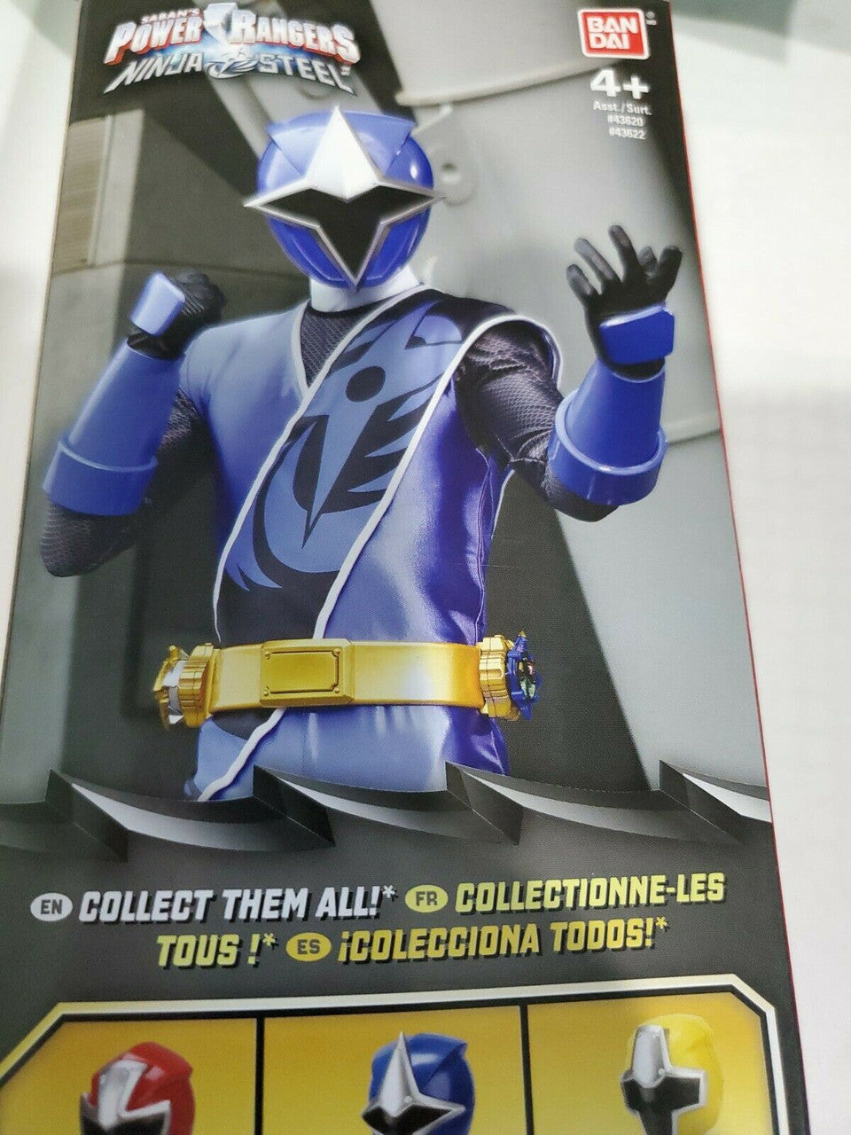 Power Rangers Ninja Steel Blue Ranger 12" Action Figure 2016  Bandai SCG Toy
