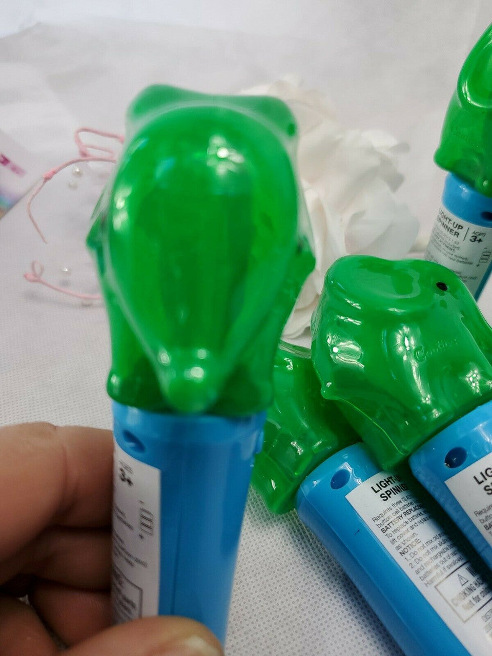 CoolLite Light Up Spinner Toy Elephant Battery OP Hand Held 3+ Lot of 6