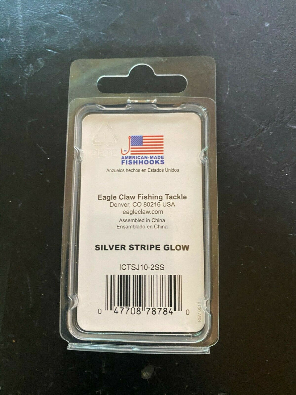 Eagle Claw Lazer Sharp Tubgsten Arctic Jig Sz 10 UV ICTSJ10-2SS