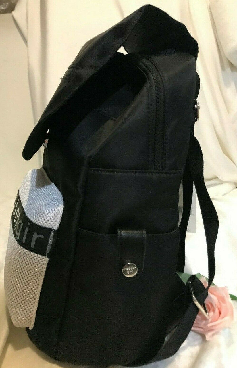 New Madden Girl Backpack Black MG-4262 Travel Womens Stylish Black/White