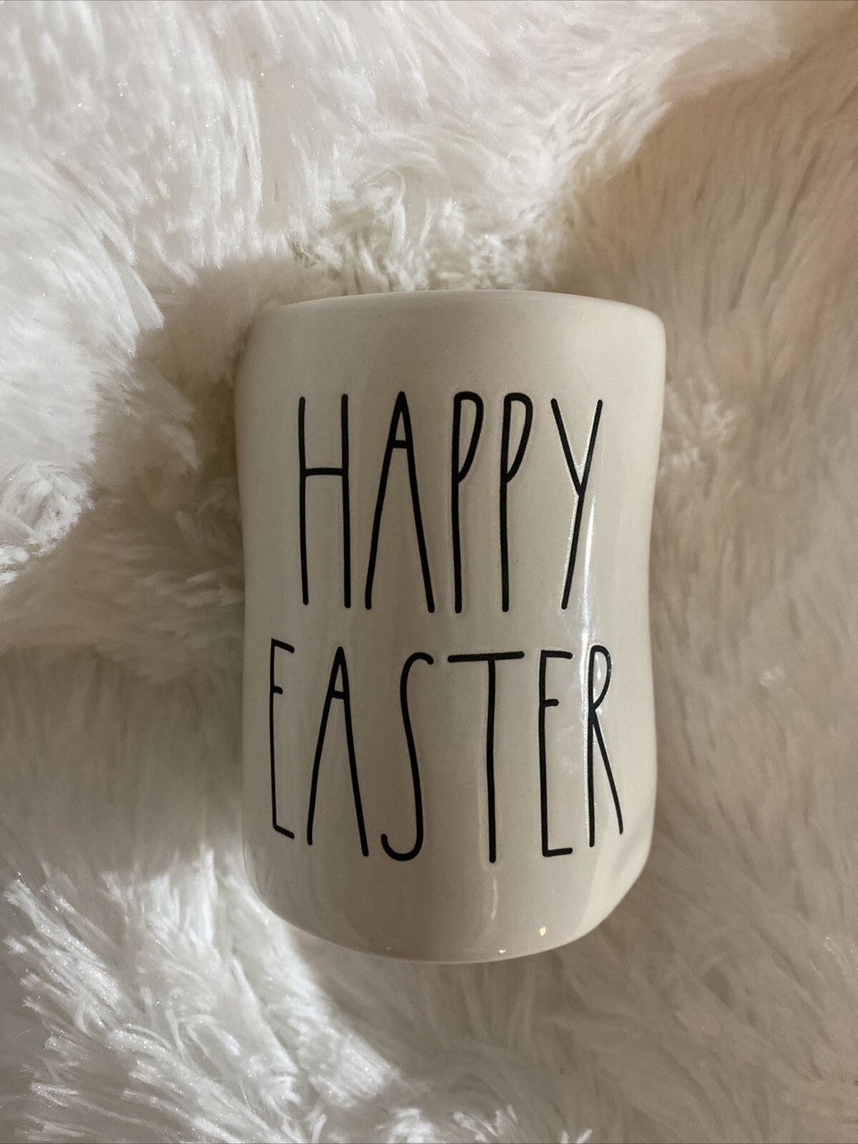 Rae Dunn “Happy Easter” Ceramic 7.7oz Candle- GARDENIA BLOOM Richly Scented