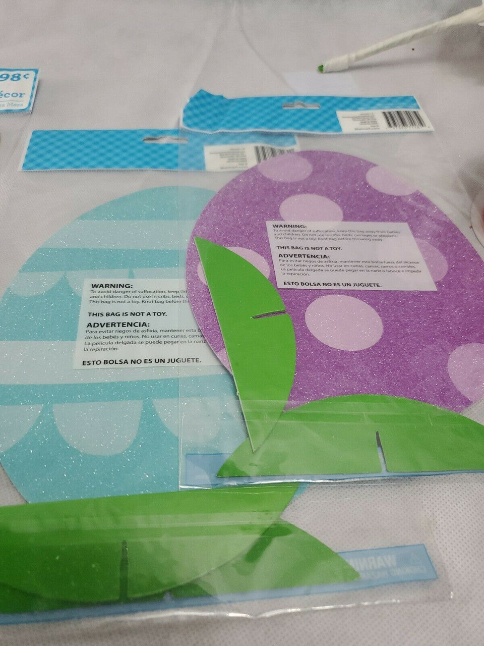 Easter Spring Table Top Decor Decorations Bunny Egg  Rabbit Lot of 7 pc