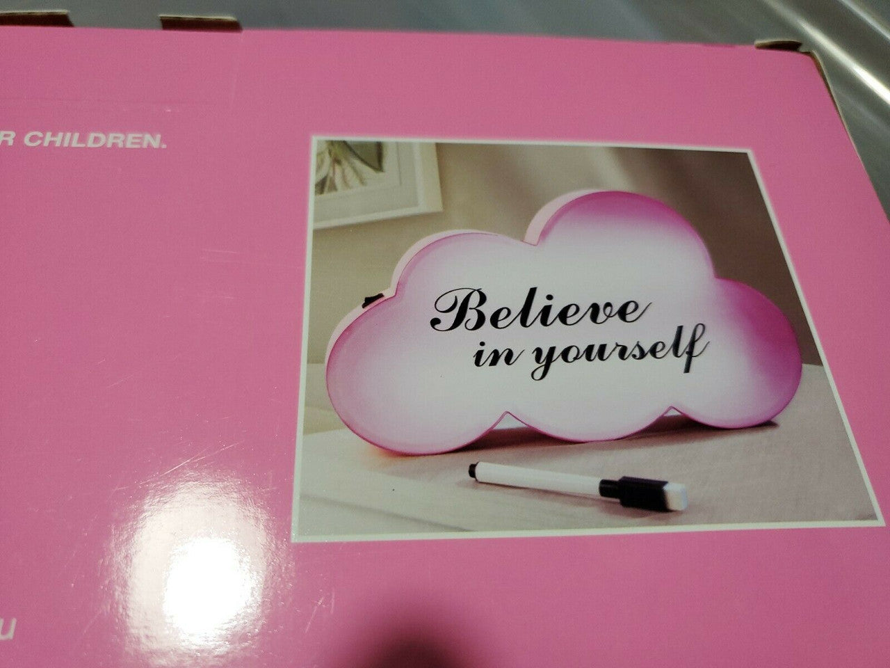 Love In The Air LED Valentine's Day Cloud Message Box w/Dry Erase Marker