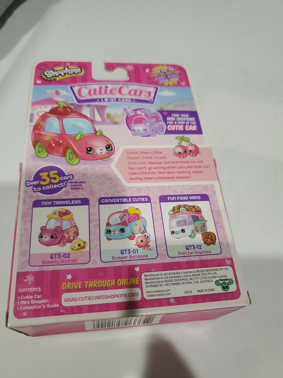 Shopkins Cutie Cars QT3-21 Cherry Ride Series 3