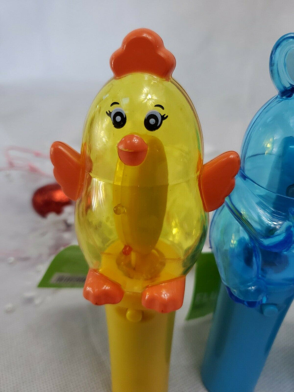 CoolLite Light Up Spinner Toy Easter Bunny Battery OP Hand Held 3+ Lot of 4