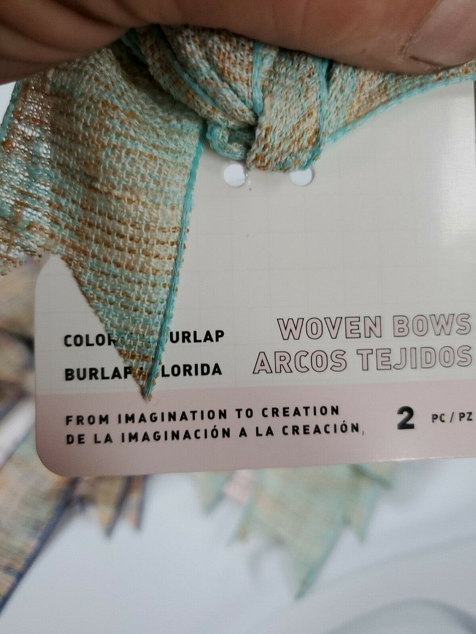 Gwen Studios 4" x 3" Soft Woven Burlap Bows 2pk | Mixed Lot of 6