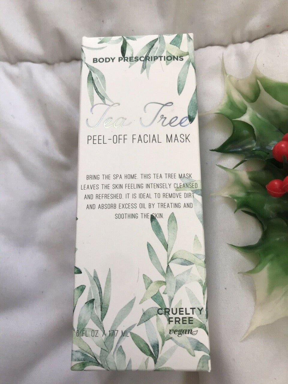 Body Prescriptions VEGAN Tea Tree PEEL-OFF Cruelty Free Facial Mask
