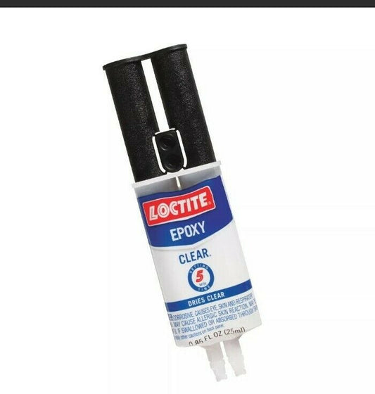 Loctite Epoxy Clear Multi-Purpose, 0.85-Fluid Ounce Syringe (1943587) 1-Pack