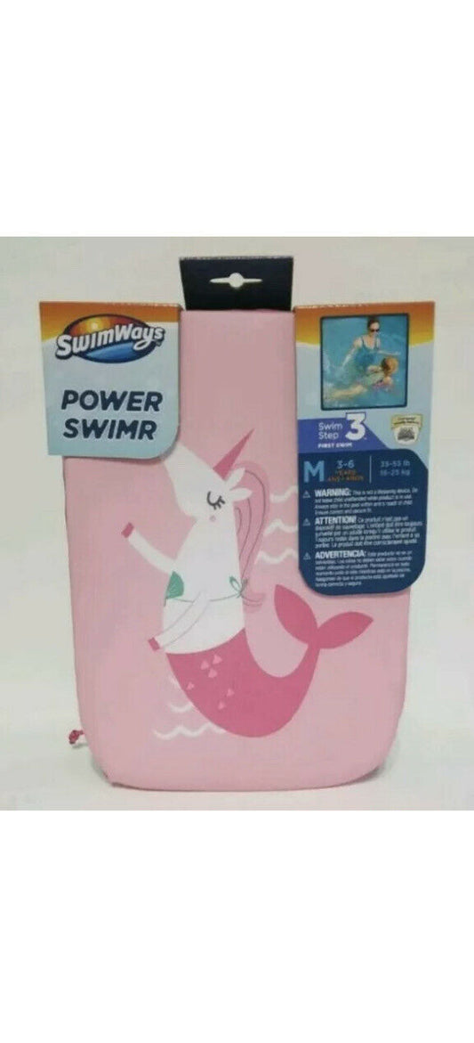 Life Vest Floatie Unicorn Swimways Power Swimr 3-6 Years Toddler Swim Beach