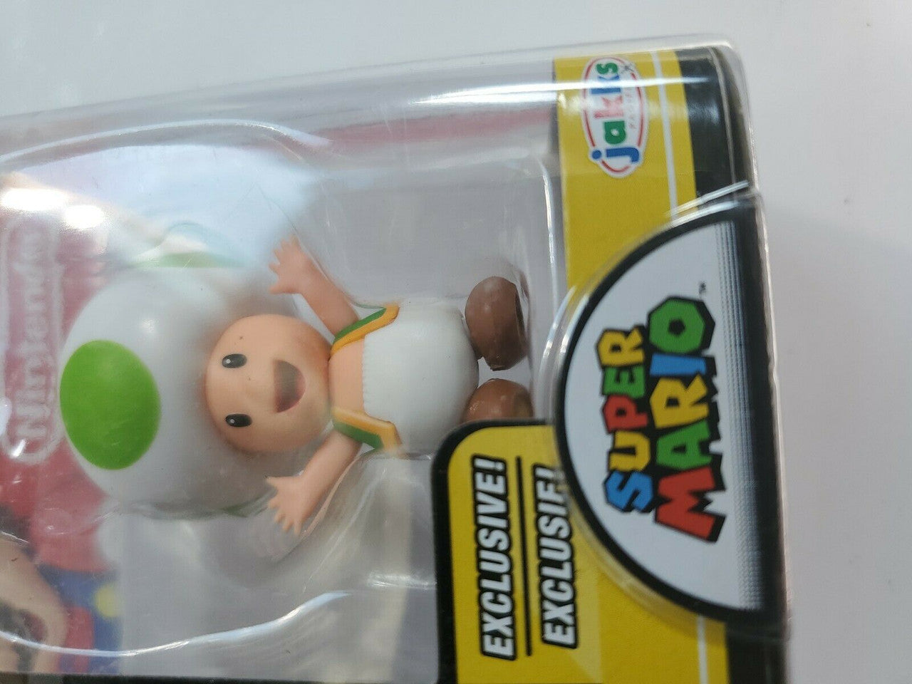 World of Nintendo Super Mario Bros: Green Toad (2018) Jakks Pacific Figure RARE
