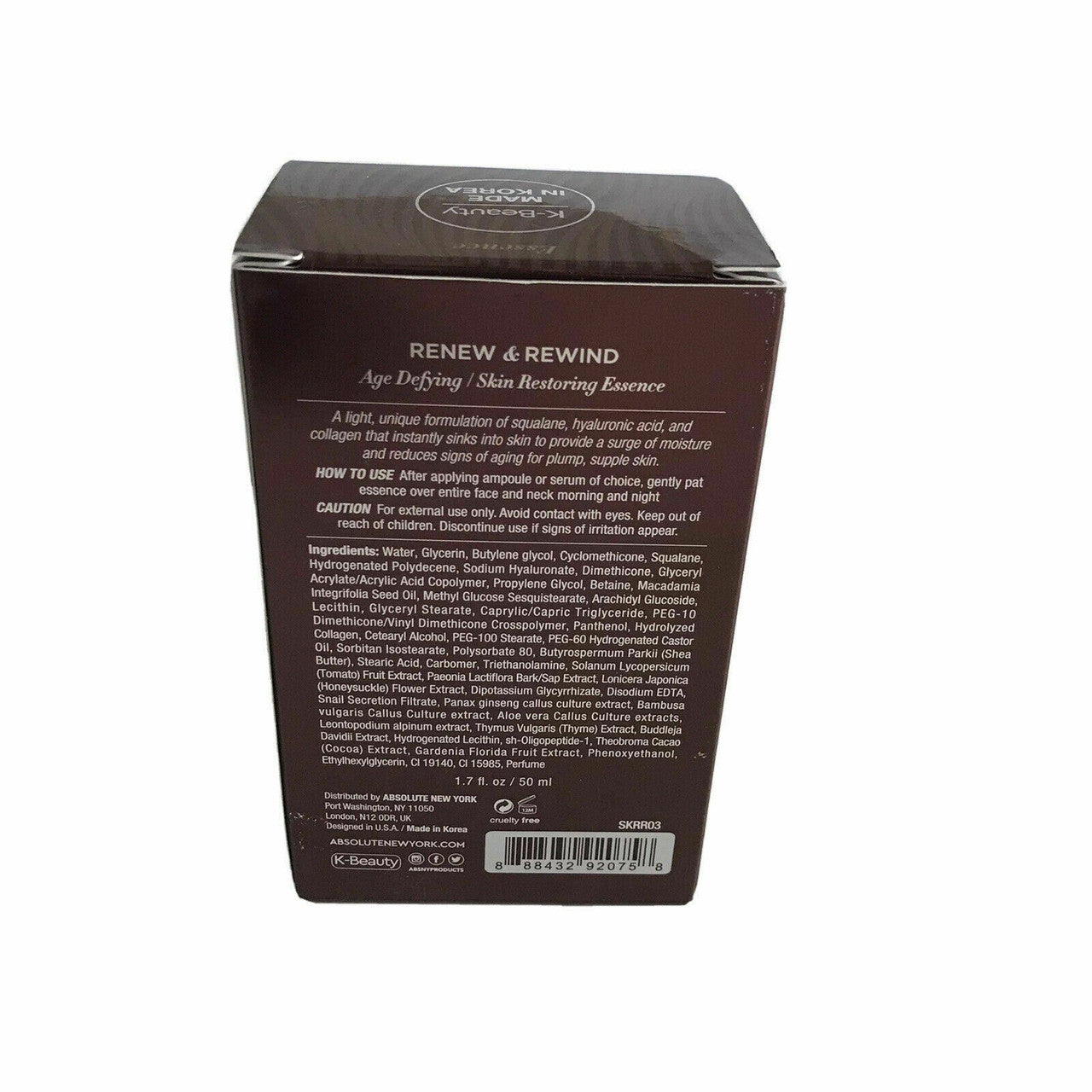 Renew & Rewind Age Defying Skin Restoring ESSENCE Absolute New York 1.7 fl.oz.
