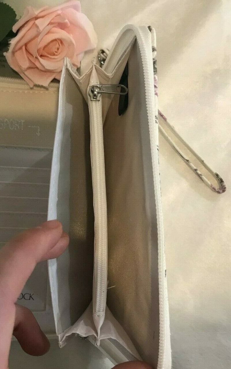 Jessica McClintock 2 Pcs Set Passport Cover & Travel Wallet RFID Protection