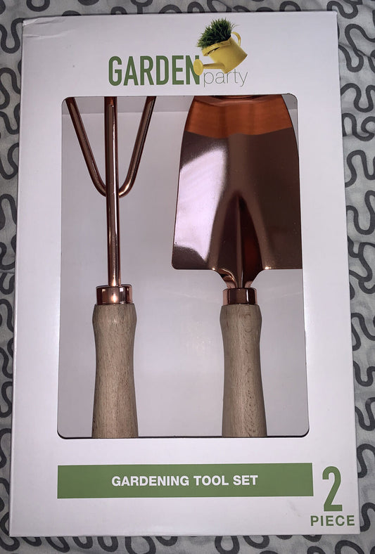 Trowel Rake 2 Piece Copper Garden Tools Kit Gift Set by Garden Party
