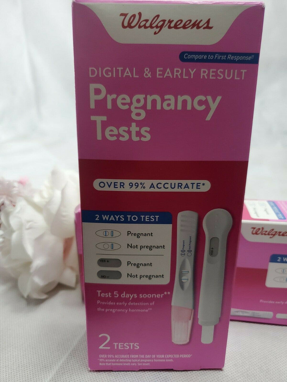 WALGREENS DIGITAL PREGNANCY TEST-2 TESTS IN BOX EXP 11/30/2023 Lot 2 packages
