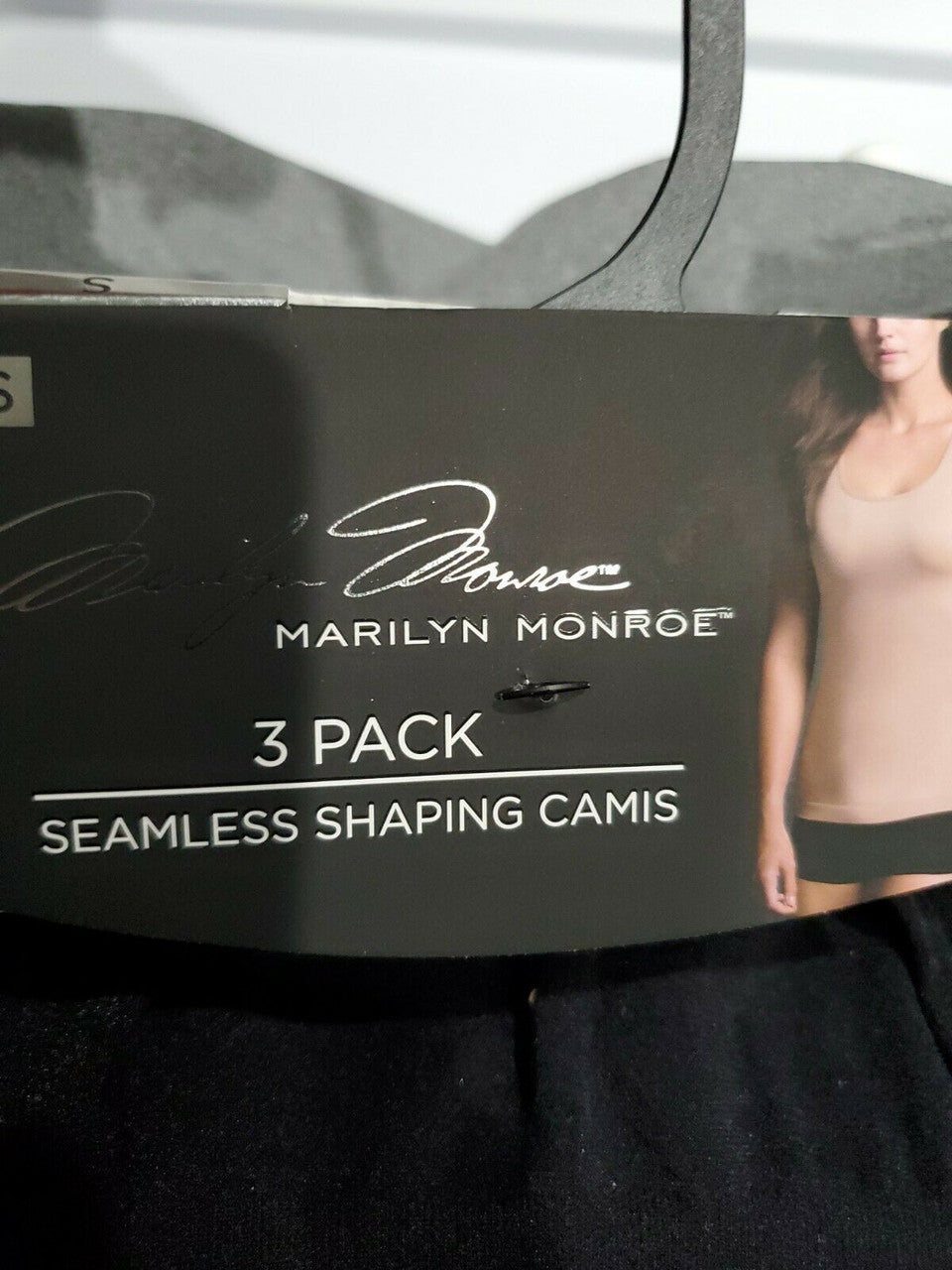 Marilyn Monroe Shaping Smoothing Seamless Camis Set S white gray black