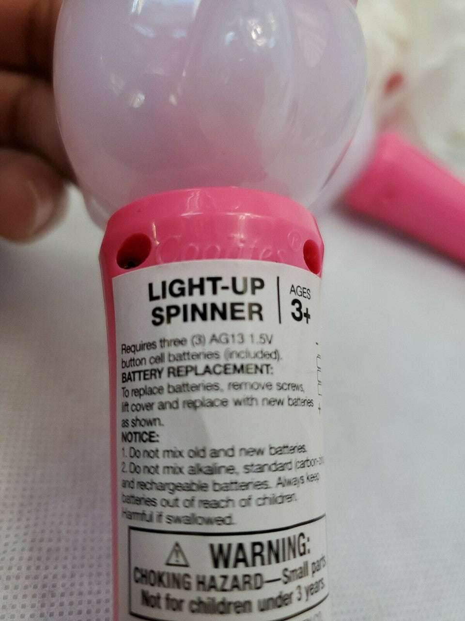 CoolLite Light Up Spinner Toy Unicorn  Battery OP Hand Held 3+ Lot of 2