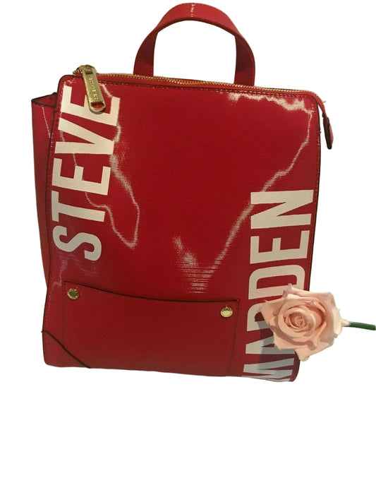 Steve Madden BHART Backpack Red with Cardholder 14 x 11.5