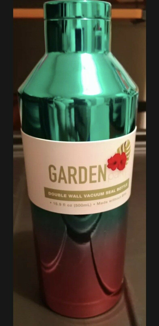Garden party double wall vacuum seal bottle OMBRE teal to pink 16.9oz FL oz