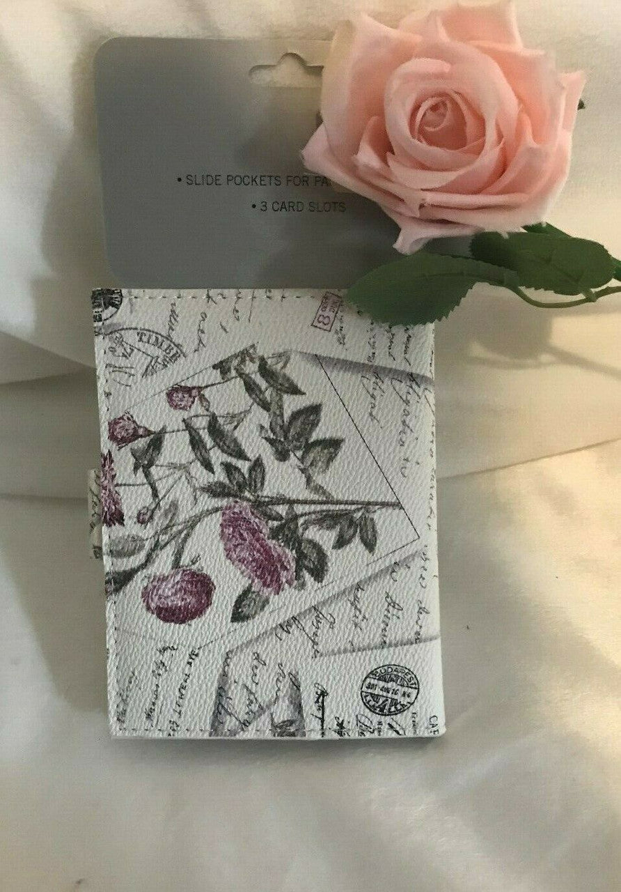 Jessica McClintock 2 Pcs Set Passport Cover & Travel Wallet RFID Protection