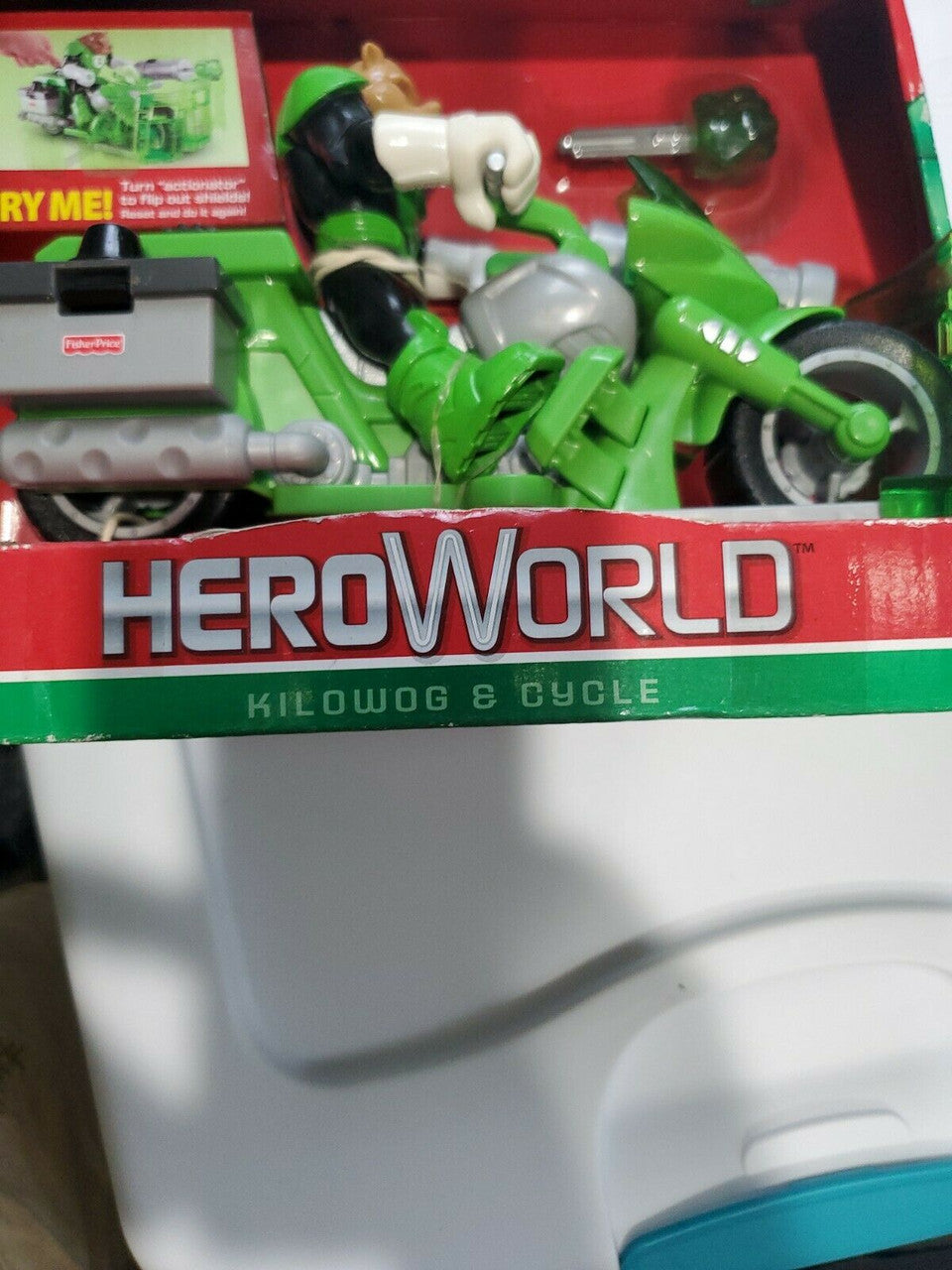HEROWORLD DC SUPER FRIENDS KILOWOG & CYCLE SET FISHER PRICE