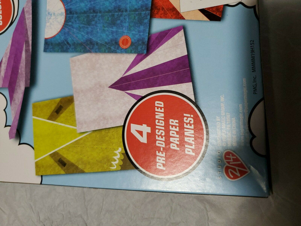 PAPER AIRPLANE 24 COUNT VALENTINES FULL COLOR PRE-DENSINED