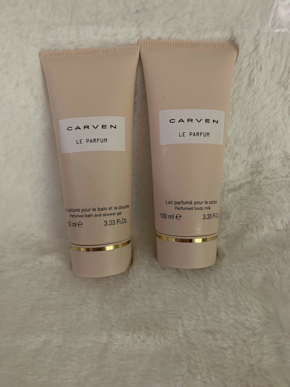 Carven Le Parfum by Carven Body Milk 3.3 fl oz and Bath / Shower Gel 3.3 fl oz