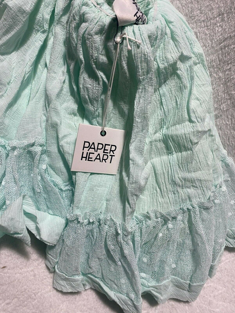 Paper Heart Australian Brand Juniors Mini Skirt Size 8 MINT beach ocean