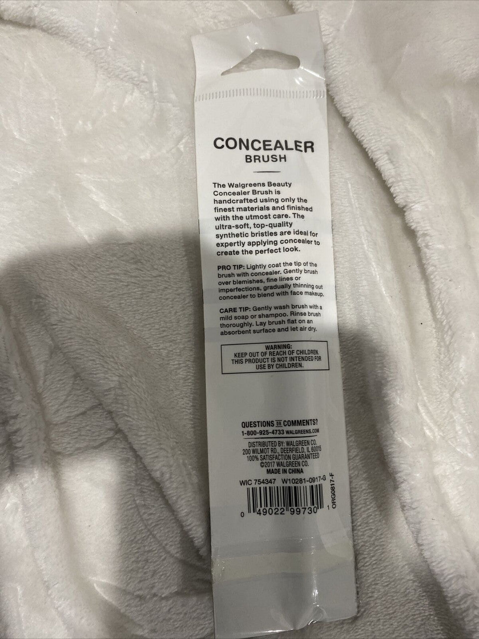 Walgreens Concealer Brush Synthetic Bristles