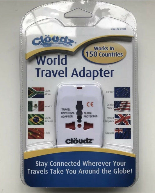 Cloudz Travel Adapter Electric Conversion Worldwide Works In 150 Countries