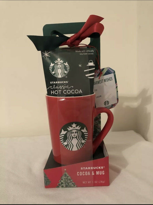 Starbucks Gift Pack 16 oz Ceramic Mug And Hot Cocoa Mix