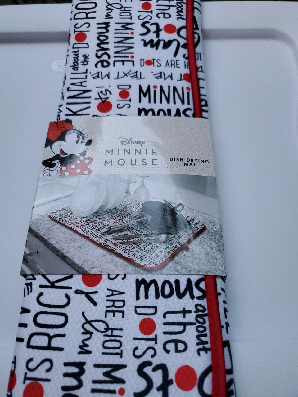 Disney Minnie Mouse Dish Drying Mat 16×18
