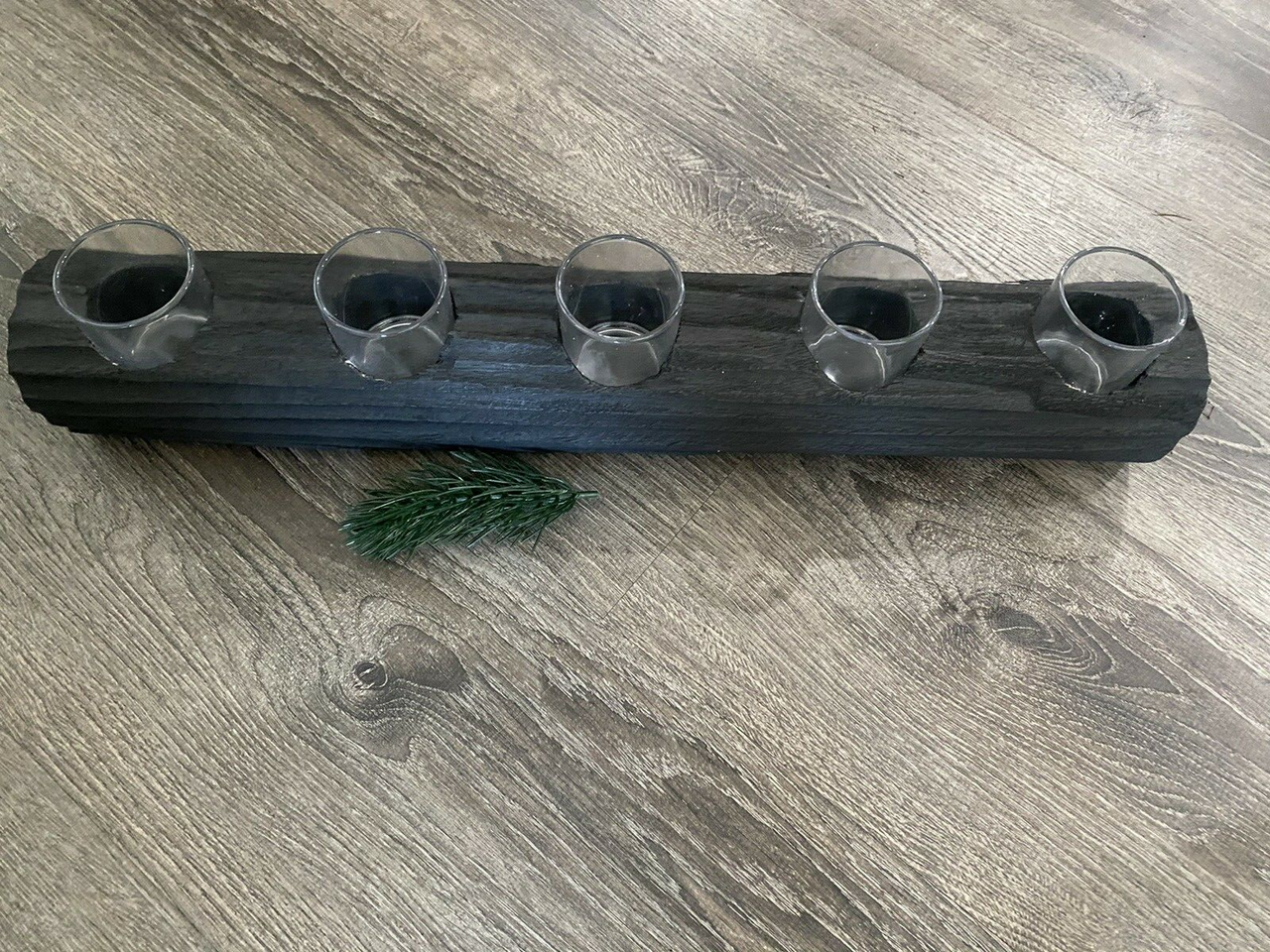 SAGEBROOK HOME 23" Wood Tea Light Holder (5 tea lights)