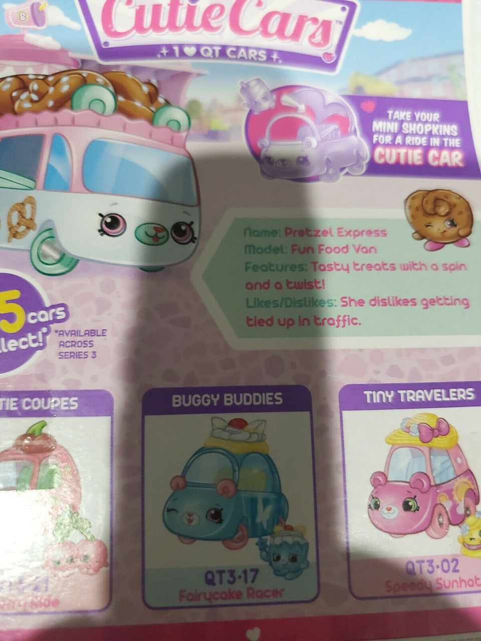 Shopkins Cutie Cars QT3-12 Pretzel Express Series 3