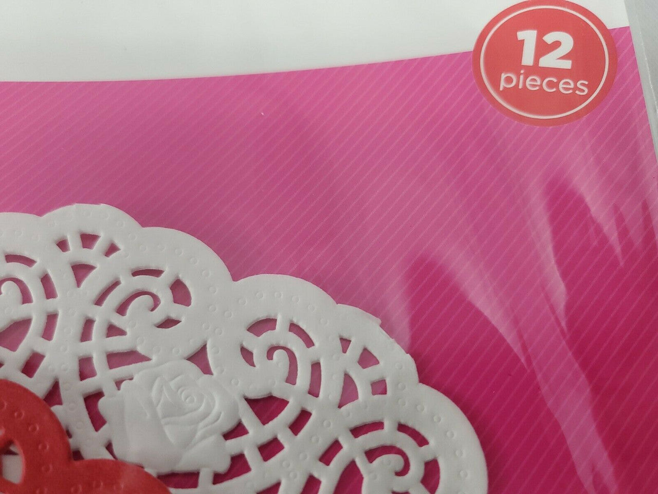 Way To Celebrate It 36 Paper Valentine’s Day Doilies Embellishments 10 inches