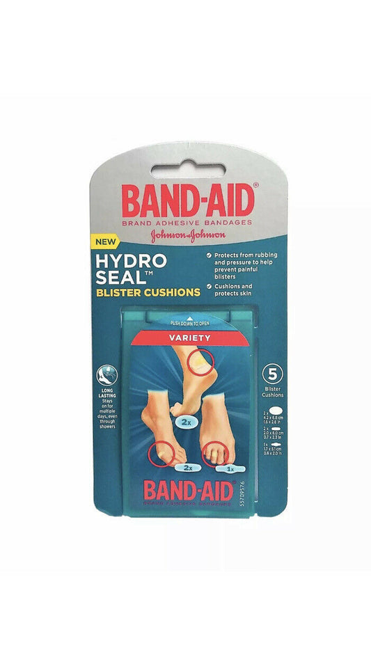 Band-Aid Hydro Seal, Assorted Blister Cushions, 5 Ct., 1 Pack Each, By Johnson A