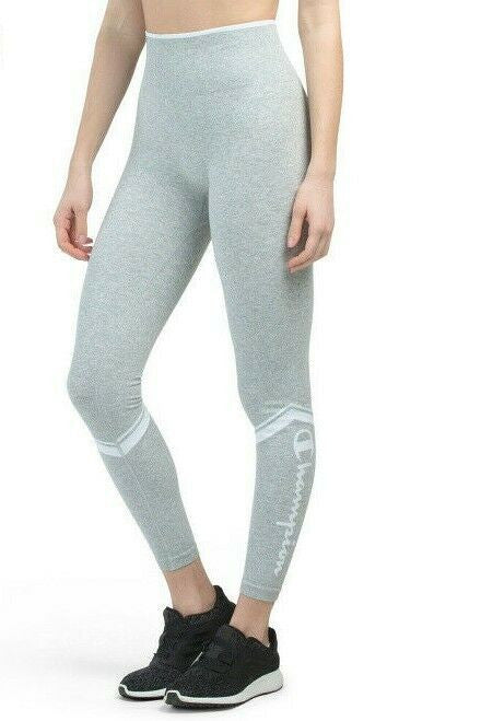 CHAMPION Logo Leggings Joggers Chevron High Waist XS PullOn Elastic Ankle length